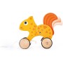 HAPE DŘEVO Veverka baby tahací na kolečkách *DŘEVĚNÉ HRAČKY*