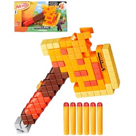 HASBRO NERF Minecraft Firebrand set blaster sekera + 6 šipek Elite