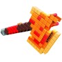 HASBRO NERF Minecraft Firebrand set blaster sekera + 6 šipek Elite