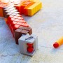 HASBRO NERF Minecraft Firebrand set blaster sekera + 6 šipek Elite