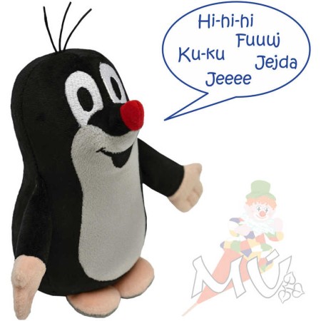 MORAVSKÁ ÚSTŘEDNA Krtek (Krteček) 16cm mluvící na baterie plyš Zvuk