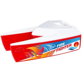 LENA Loď Boaties baby katamarán hasiči do vody do vany plast 04714