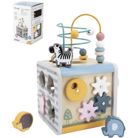 VIGA DŘEVO PolarB Box s baby aktivitami s labyrintem 5v1 *DŘEVĚNÉ HRAČKY*