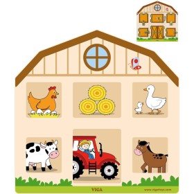 VIGA DŘEVO Zamykání a odemykání baby motorická hra *DŘEVĚNÉ HRAČKY*