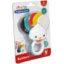 CLEMENTONI Baby chrastítko a kousátko páv pro miminko plast