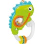 CLEMENTONI Baby chrastítko chameleon s úchytem na baterie pro miminko Zvuk