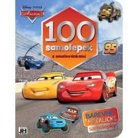 JIRI MODELS 100 samolepek s omalovánkami Auta (Cars)