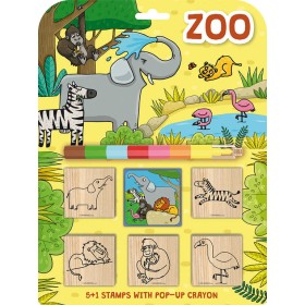 JIRI MODELS Razítka 5+1 s pop-up voskovou Zvířátka ZOO