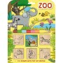 JIRI MODELS Razítka 5+1 s pop-up voskovou Zvířátka ZOO