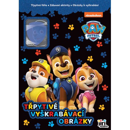 JIRI MODELS Třpytivé vyškrabávací obrázky + omalovánky Tlapková Patrola