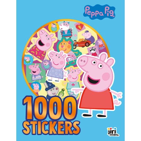 JIRI MODELS 1000 samolepek v sešitu prasátko Peppa Pig