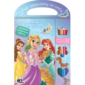 JIRI MODELS Moje omalovánky na cesty Princezny s pastelkami a samolepkami