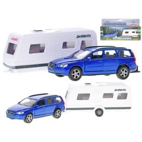 Auto Volvo V70 set s karavanem zpětný chod kov v krabici