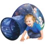 BINO Stan dětský s tunelem kosmonaut 165x95x85cm modrý