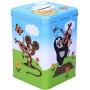 KRTEK (Krteček) Pokladnička 15cm set kasička se zámkem a klíčky kov