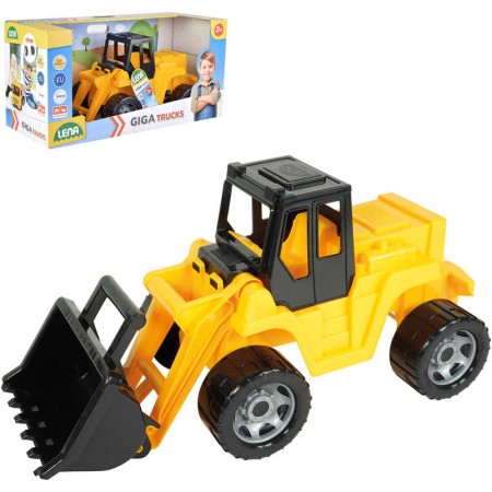LENA Giga Trucks auto nakladač 62cm žluto-černý bagr na písek plast