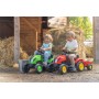 FALK Set baby traktor Country Farmer šlapací Červený vozítko s valníkem