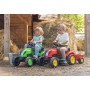 FALK Traktor Country Farmer šlapací Zelený vozítko set s valníkem