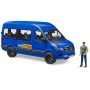 BRUDER 02681 Auto MB Sprinter mikrobus set s figurkou model 1:16 plast