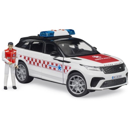 BRUDER 02885 Auto Range Rover Velar ambulance model na baterie Světlo Zvuk