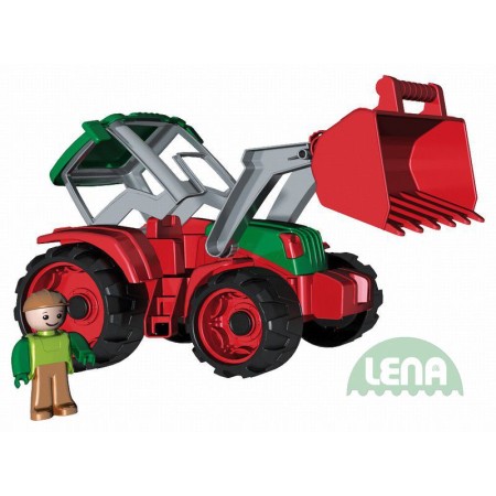 LENA Truxx Traktor 33cm s figurkou řidič (vozítko na písek)