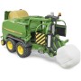 BRUDER 02032 John Deere lis na balíky slámy s obalovačem