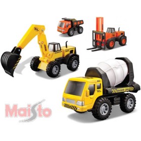 MAISTO Auto stavební  1:32-44 plast 4 druhy 2 barvy