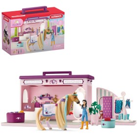 SCHLEICH Butik pro koně herní set koník se 2 figurkami s doplňky plast
