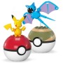 Pokémon Megablok set 2x Pokéball Pikachu + Zubat stavebnice 40 dílků