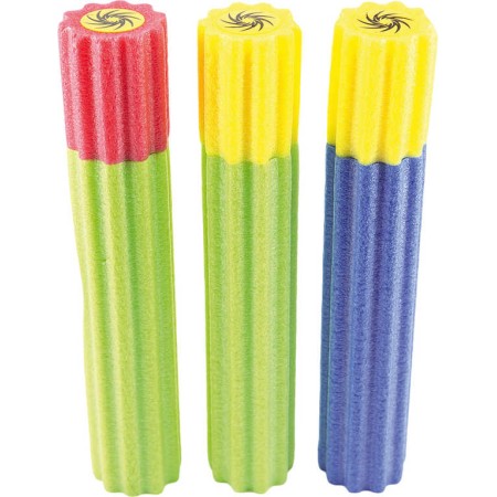 Pistole vodní dělo 35cm soft pěnová trubice lehká dvoubarevná na vodu různé barvy