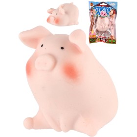 Prasátko mačkací antistresové strečové zvířátko v sáčku silikon 3 druhy