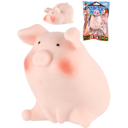 Prasátko mačkací antistresové strečové zvířátko v sáčku silikon 3 druhy