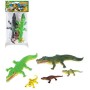 Krokodýli barevní set 5ks zvířátka figurky v sáčku plast