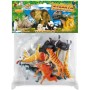 Zvířata divoká Safari 6,5 cm plastové figurky zvířátka set 10ks v sáčku