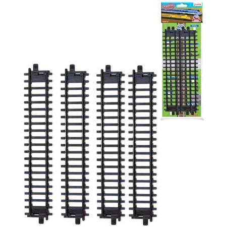 Naše železnice kolej rovná set 4ks doplněk k vláčkodráze