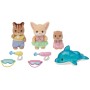 Sylvanian Families zábava u bazénu baby trio set 3 figurky s doplňky