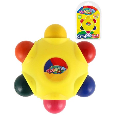 Voskovky pastelky Colorino hvězda pro nejmenší 6 barev 6v1