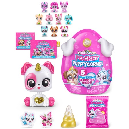 ADC PLYŠ Rainboborns mini pejsek 5 překvapení štěňátko ve vajíčku