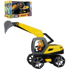 LENA TRUXX 2 auto bagr funkční set s figurkou plast v krabici
