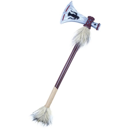 KARNEVAL Sekera tomahawk indiánský s kožešinou *KARNEVALOVÝ DOPLNĚK*