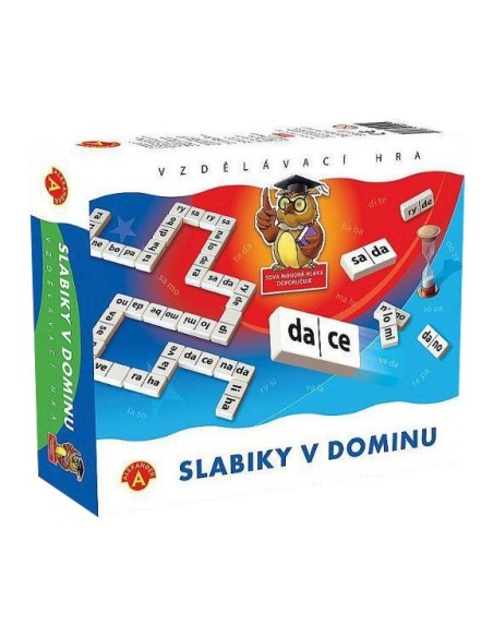 ALEXANDER Hra vzdělávací Slabiky v dominu *SPOLEČENSKÉ HRY*