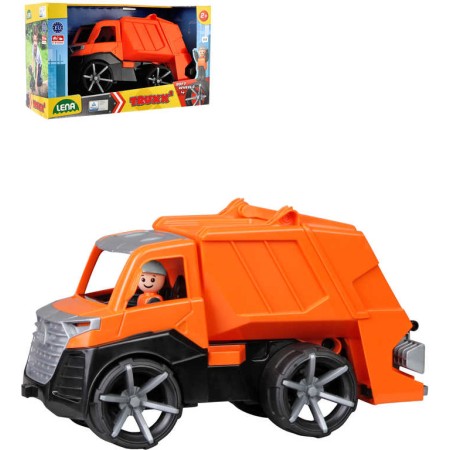 LENA TRUXX 2 auto popeláři funkční set s figurkou plast v krabici