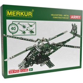 MERKUR Helicopter set 516 dílků *KOVOVÁ STAVEBNICE*