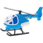 Vrtulník modrý 25cm plastová helikoptéra otevírací kabina