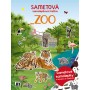 JIRI MODELS Sametová samolepková knížka Zvířátka ZOO