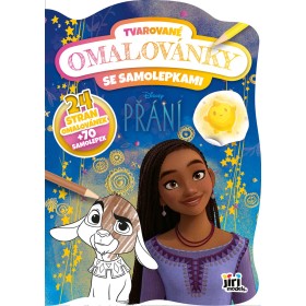 JIRI MODELS Omalovánky tvarované + samolepky Disney Přání