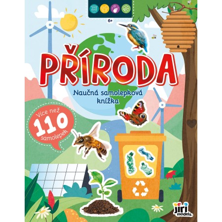 JIRI MODELS Naučná samolepková knížka Příroda
