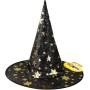 KARNEVAL Klobouk čarodějnický hvězdičky černý *KARNEVALOVÝ DOPLNĚK*