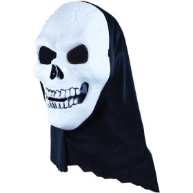 KARNEVAL Maska na obličej lebka Duch dospělá KARNEVALOVÝ DOPLNĚK