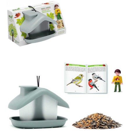EFKO IGRÁČEK Krmítko ekologické s Igráčkem s atlasem ptáků a ptačím zobem